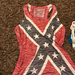 Rebel flag tank top
